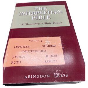 the interpreter's bible hardcover book volume 2 english copyright 1953 READ